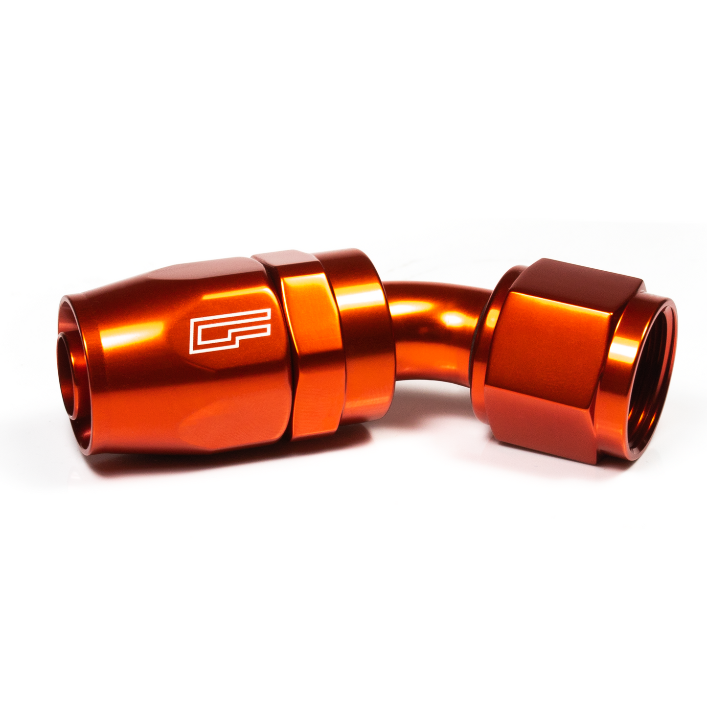 -08 AN 45 Degree Female Aluminum Hose End (PTFE)